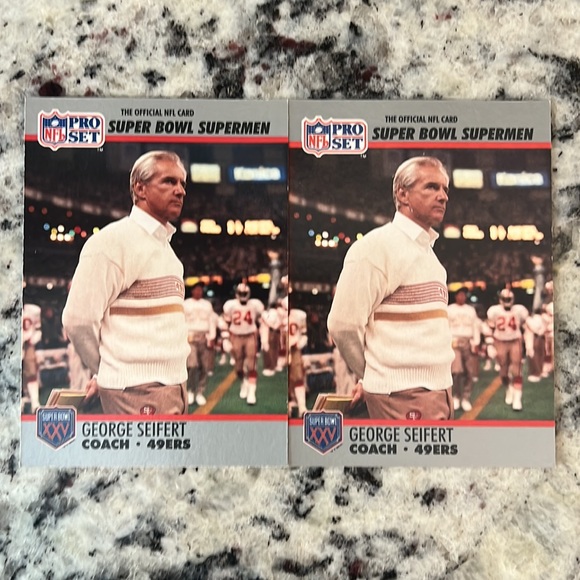 1990 Rare NFL Pro Set Super Bowl Supermen football cards in good condition. - Picture 3 of 10